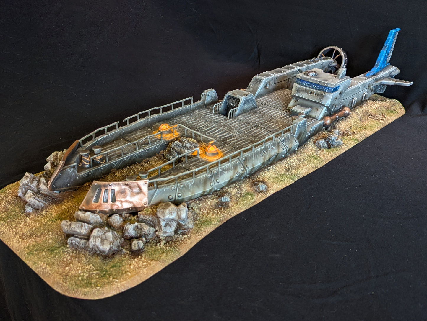 Warmachine 3D Crashed Grave Digger Airship