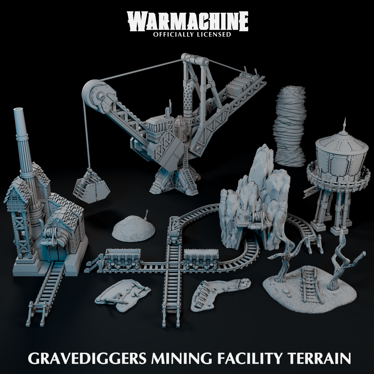 Warmachine 3D Gravedigger Mining Facility