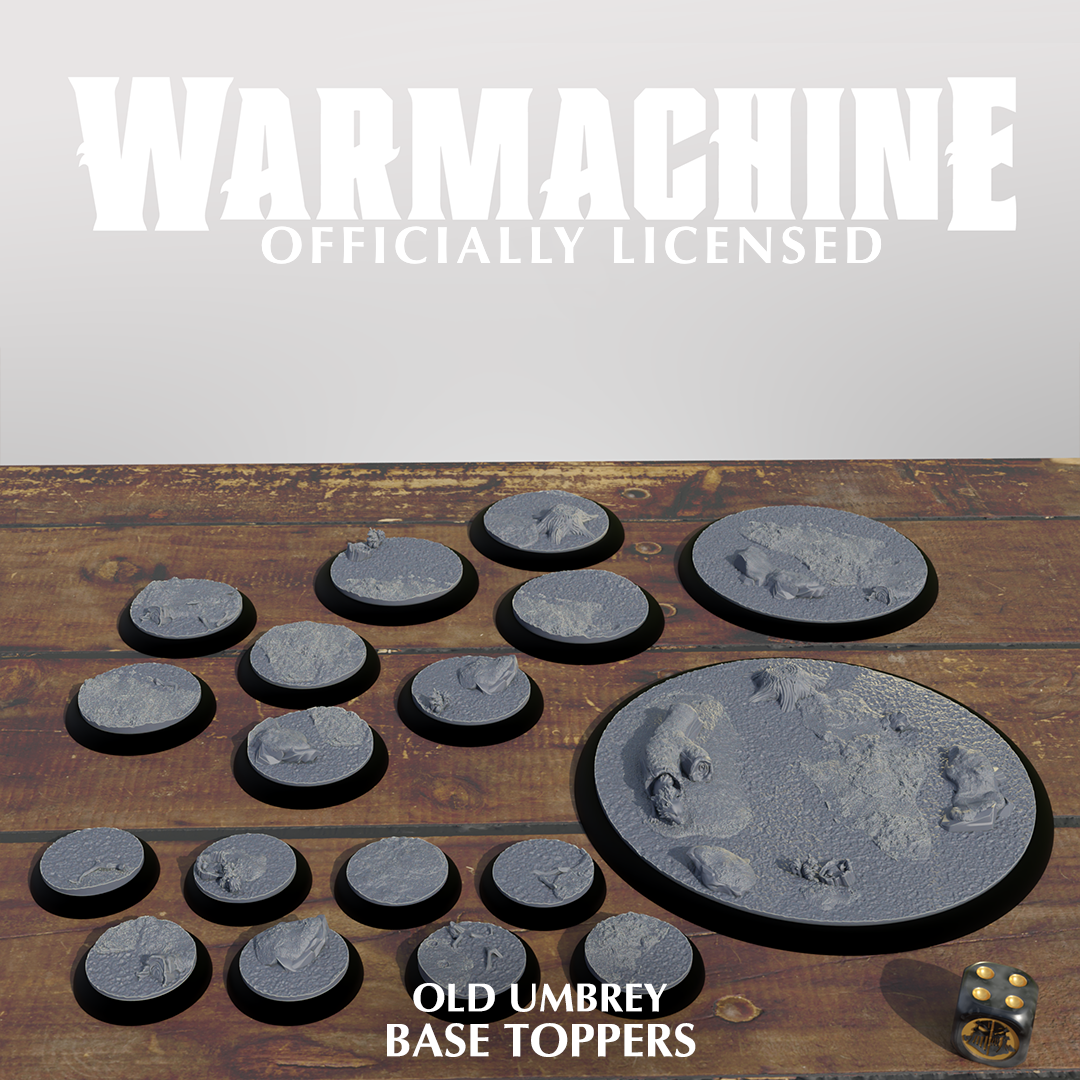 Warmachine 3D Old Umbrey Base Toppers