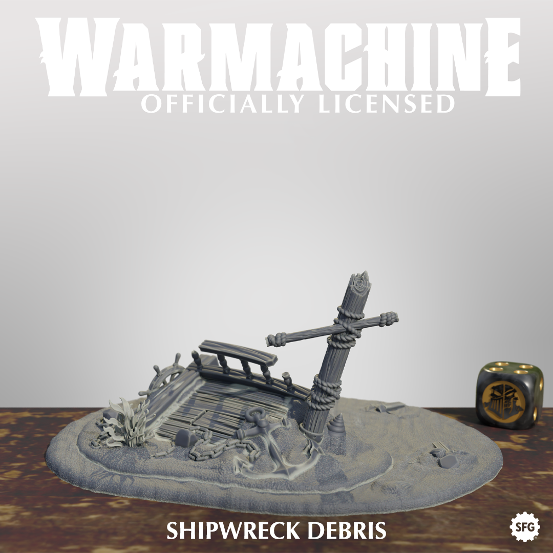 Warmachine 3D Brineblood Marauders Terrain Pack
