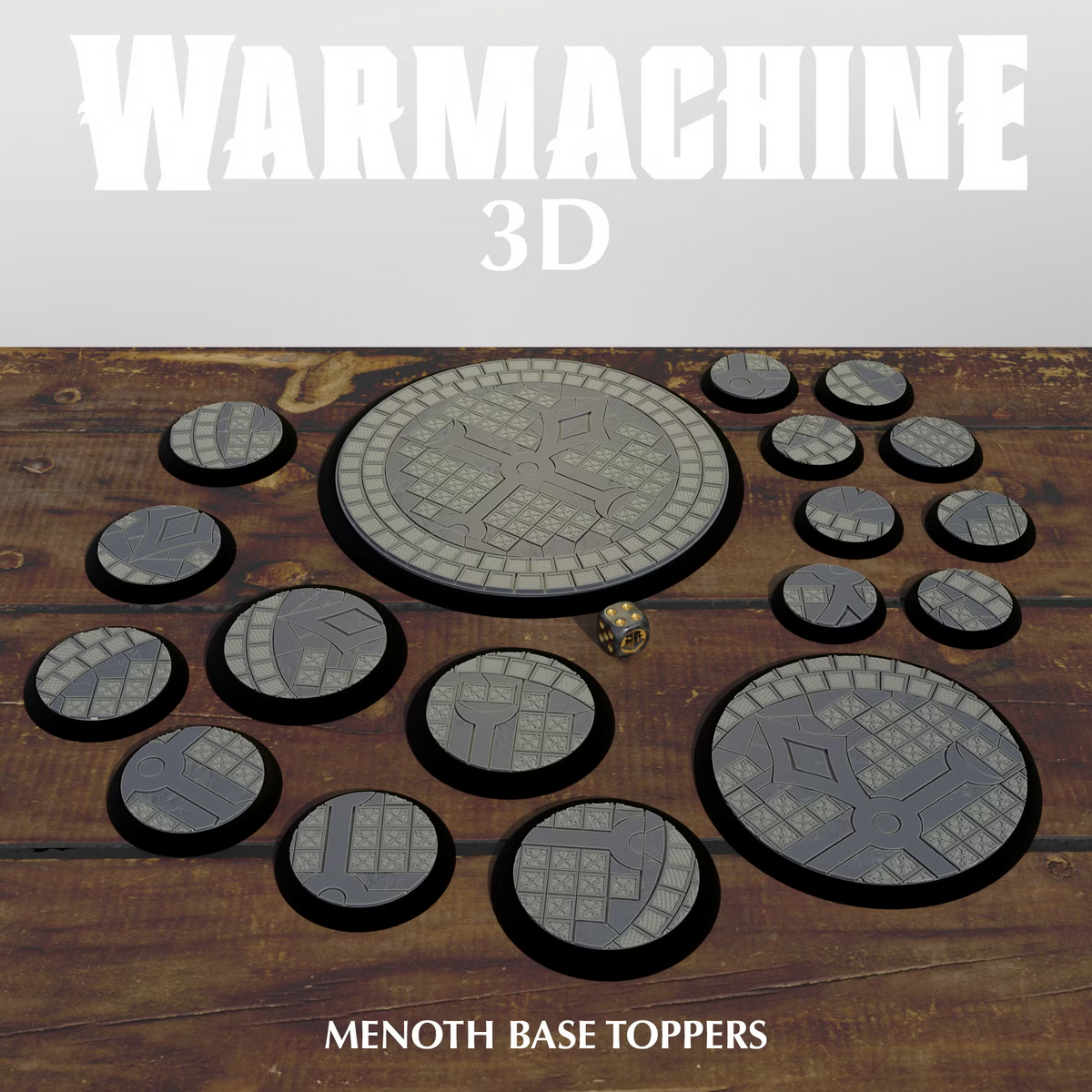 Warmachine 3D Menoth Base Toppers