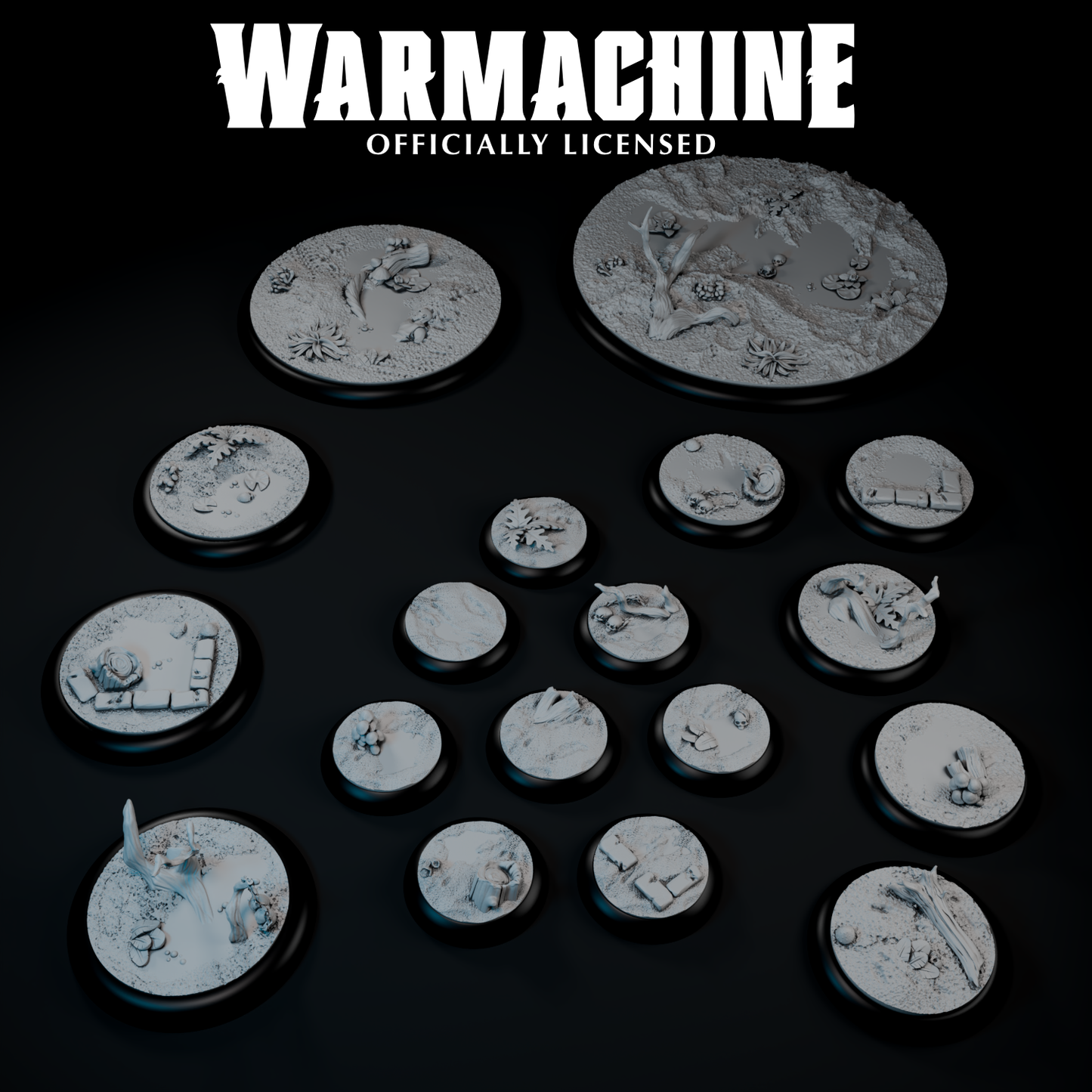 Warmachine 3D Cryx Base Toppers
