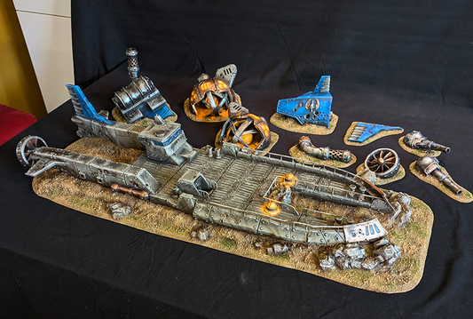 Warmachine Gravedigger crashed airship