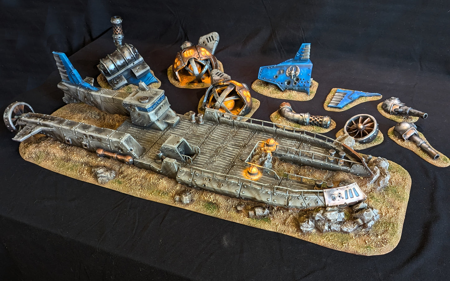 Warmachine 3D Crashed Grave Digger Airship
