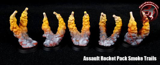 Smoke Trail Stands compatible w/ assault marines, Warhammer 40k