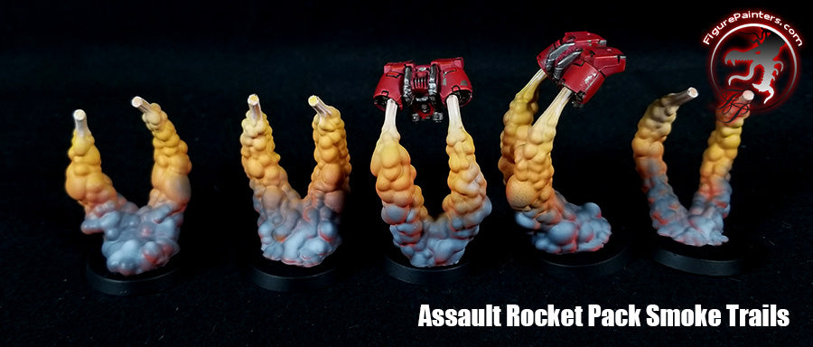 Smoke Trail Stands compatible w/ assault marines, Warhammer 40k
