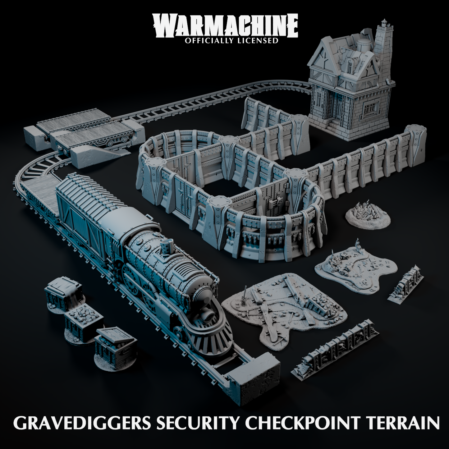 Warmachine 3D Gravedigger Security Checkpoint