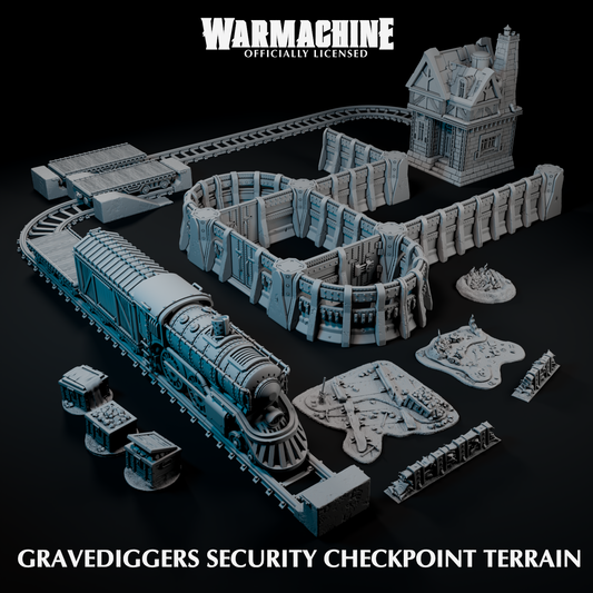 Warmachine 3D Gravedigger Security Checkpoint