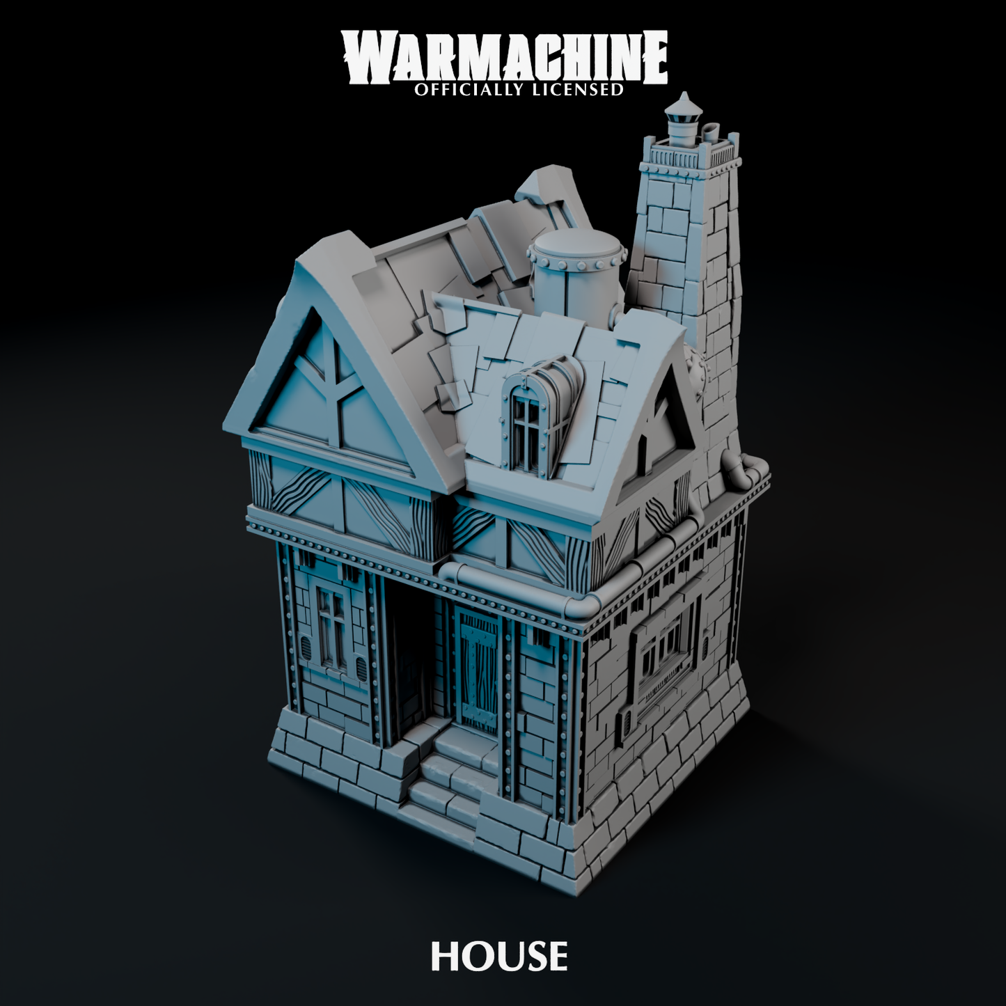 Warmachine 3D Gravedigger Security Checkpoint