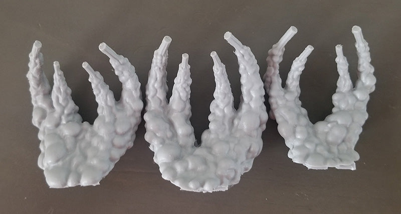3 Smoke Trail Stands compatible w/ Primaris Inceptor marines, Warhammer 40k