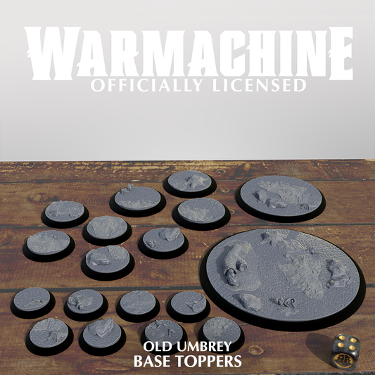 Warmachine 3D Old Umbrey Base Toppers