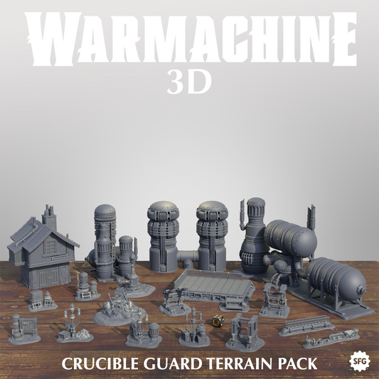 Warmachine 3D Crucible Guard Terrain Pack