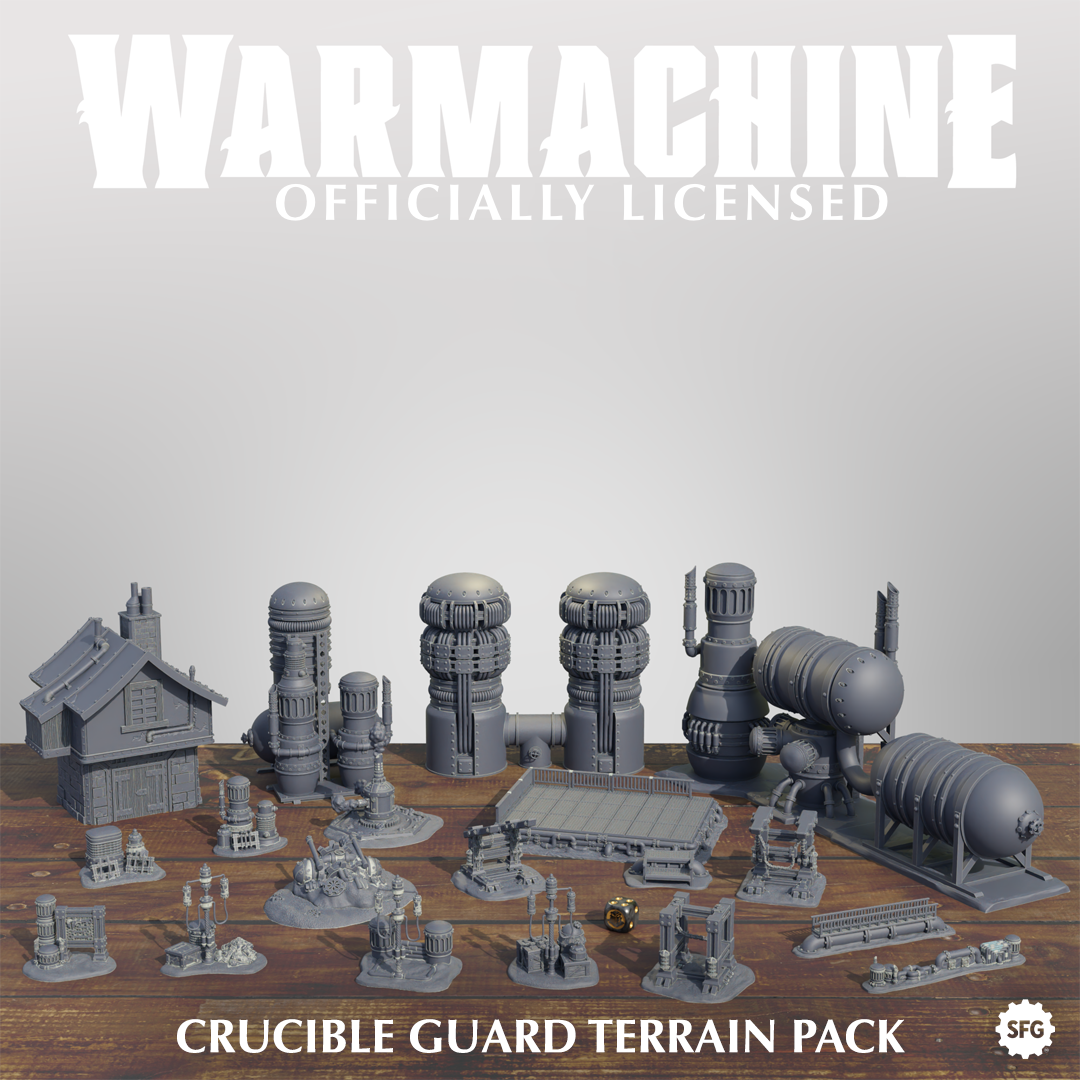 Warmachine 3D Crucible Guard Terrain Pack