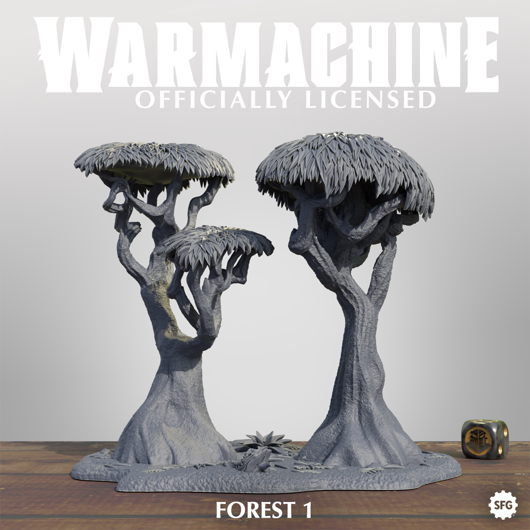 Warmachine 3D Kithguard Terrain Pack
