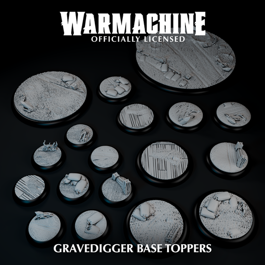 Warmachine 3D Gravedigger Base Toppers