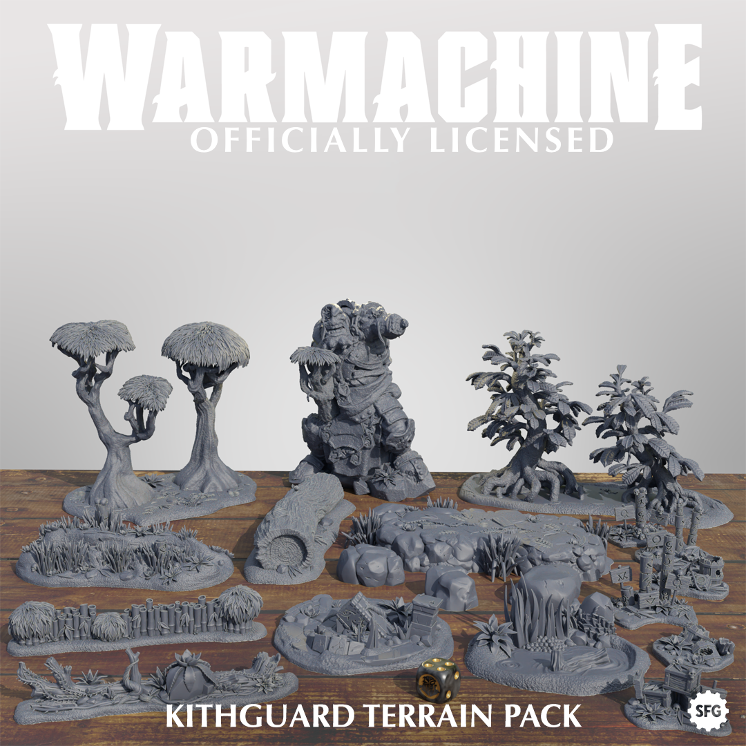 Warmachine 3D Kithguard Terrain Pack