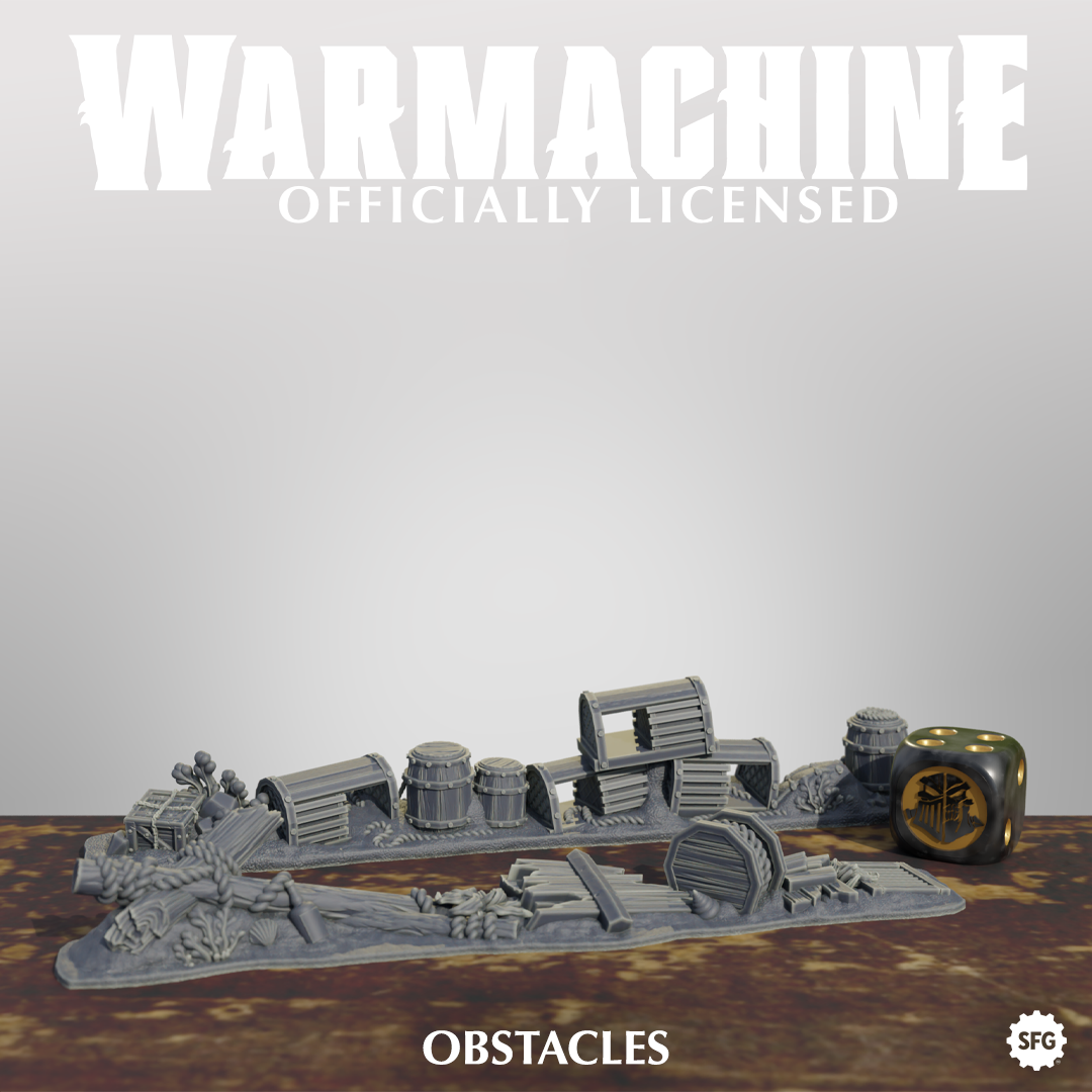 Warmachine 3D Brineblood  Marauders Terrain Pack