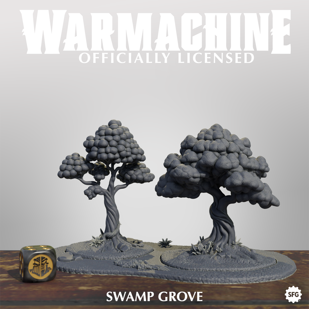 Warmachine 3D Brineblood  Marauders Terrain Pack