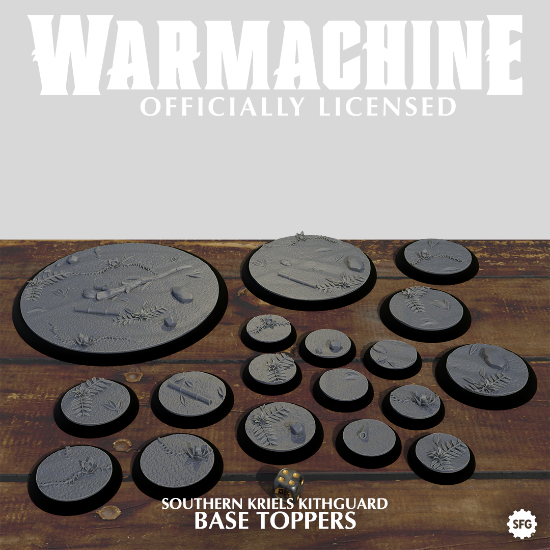 Warmachine 3D Kithguard Base Toppers