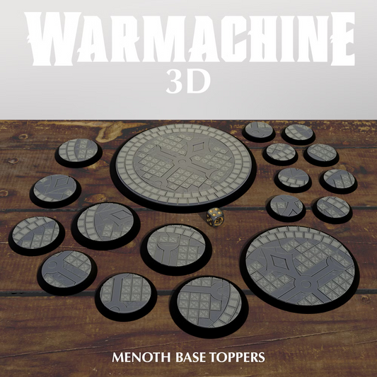 Warmachine 3D Menoth Base Toppers